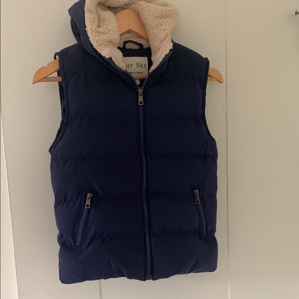 Navy Blue Kids Puffer Vest